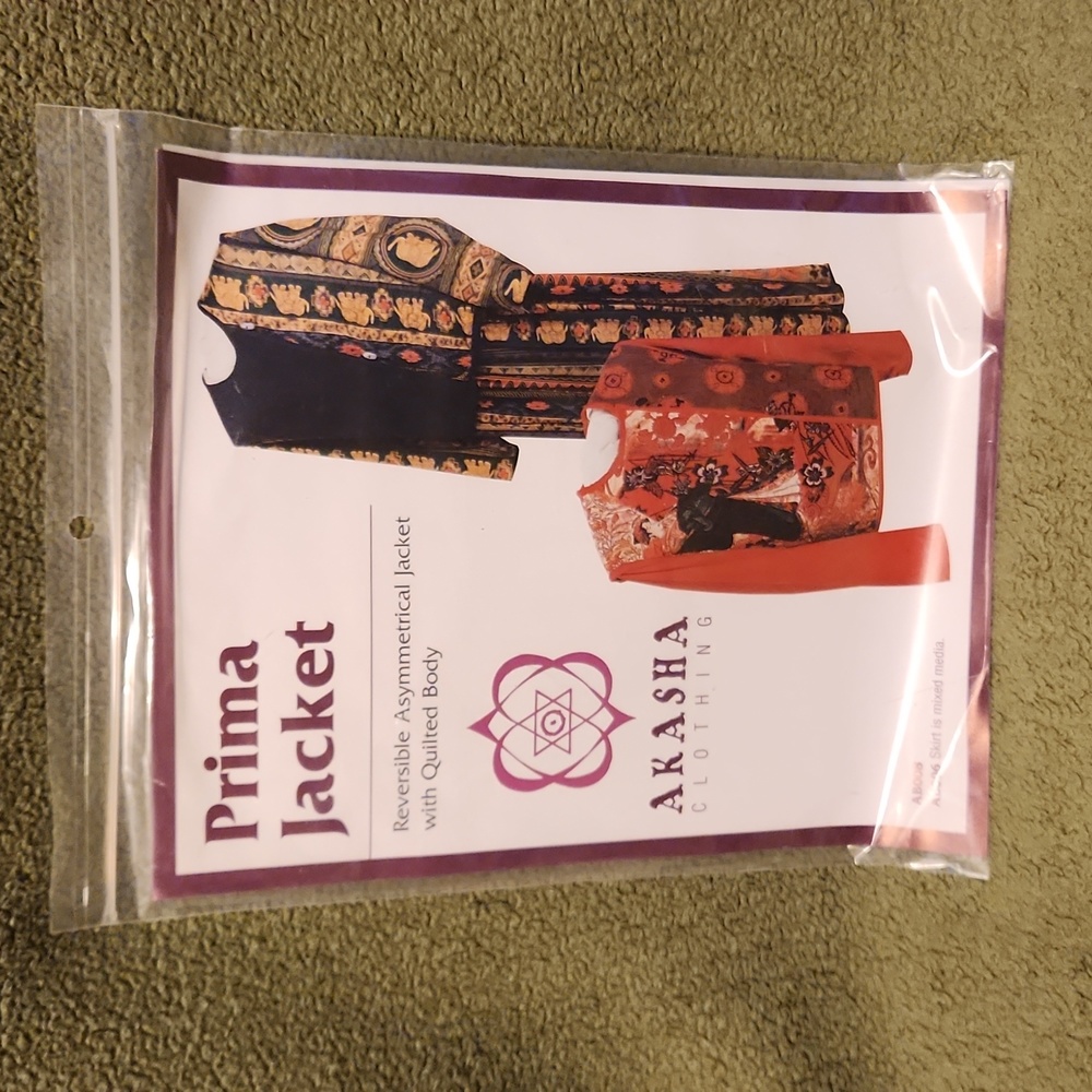 Akasha Collection, Prima Jacket, Reversible, Asymmetrical Quilted Jacket…